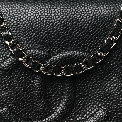 Chanel Caviar Half Moon Wallet On Chain WOC Black 9 of 12