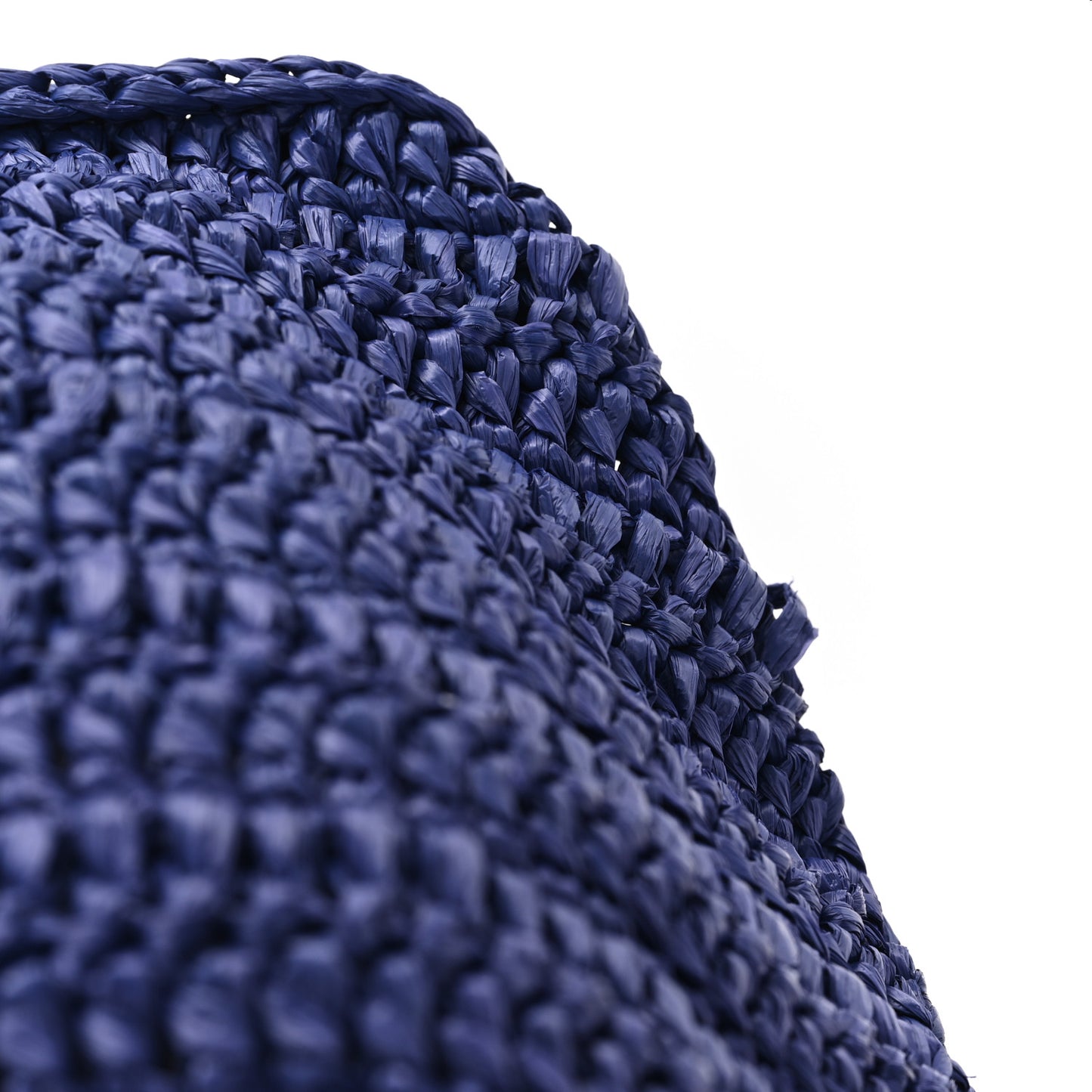 Raffia Rive Gauche Tote Blue