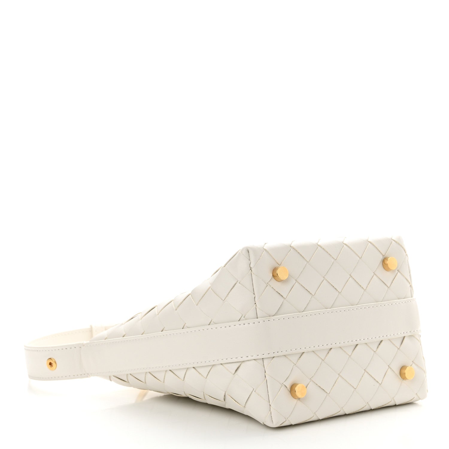 Bottega Veneta Calfskin Nappa Intrecciato Candy Wallace White 4 of 10