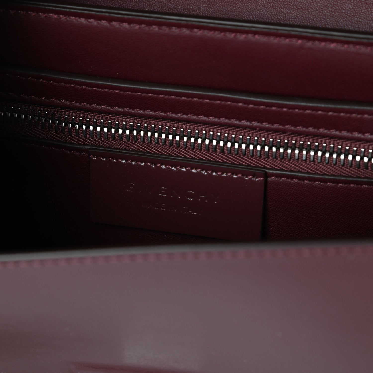 Givenchy Calfskin Medium Bow Cut Shoulder Bag Burgundy 6 of 8
