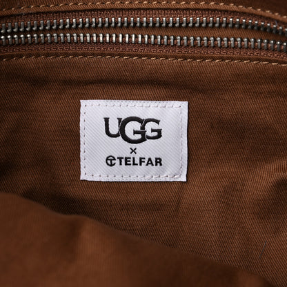 Telfar X UGG Suede Shearling Medium Shopping Bag Natural 6 of 15