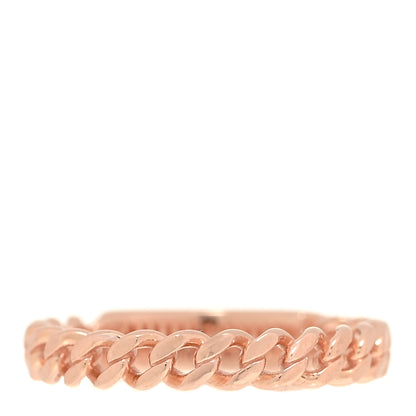 Tiffany 18K Rose Gold Diamond Micro Link Ring 57 8 3 of 4