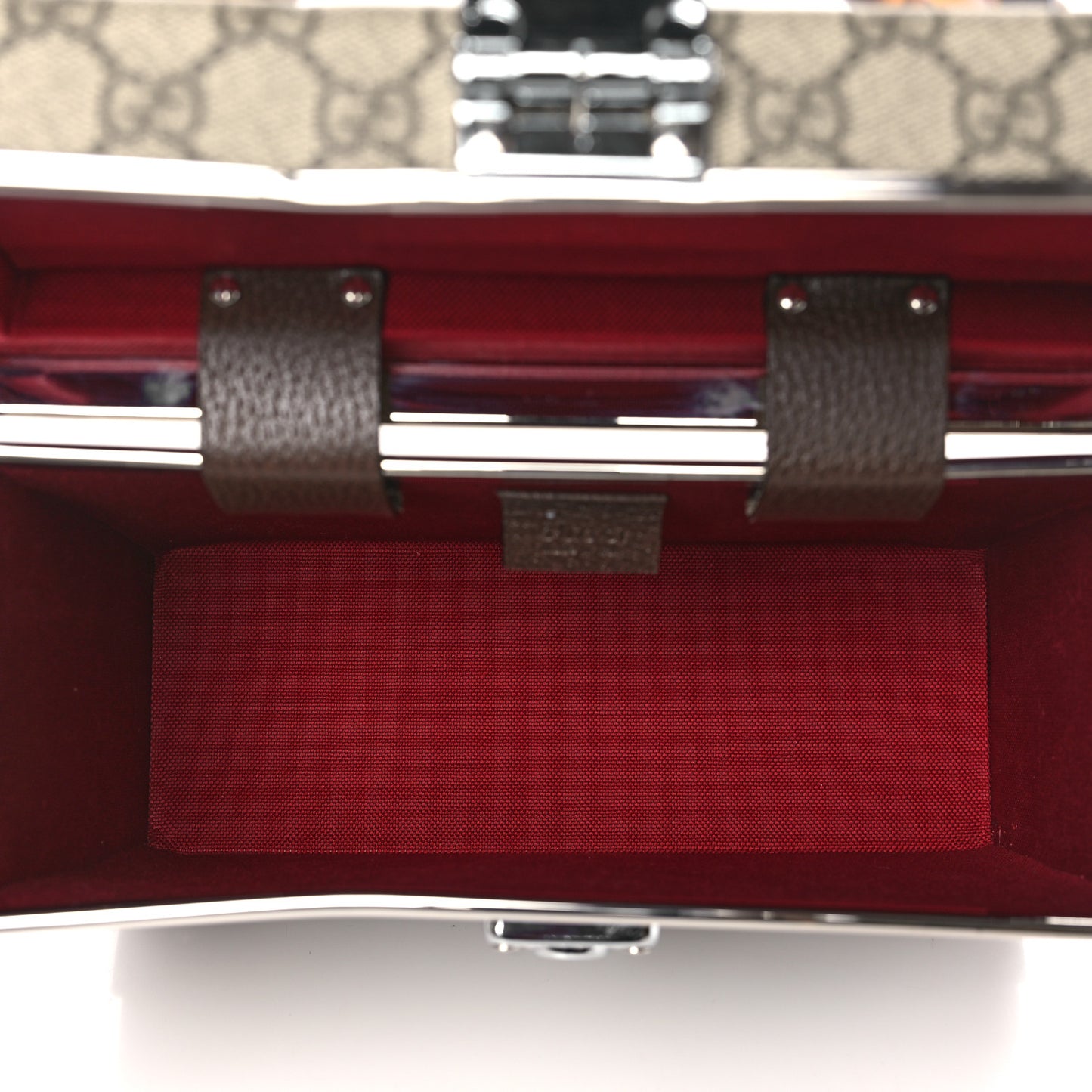 GG Supreme Monogram Globe-Trotter Beauty Case Brown