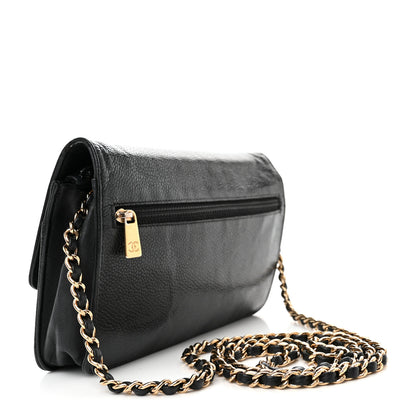 Chanel Caviar Timeless CC Wallet on Chain WOC Black 3 of 18