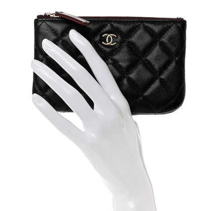 Chanel Caviar Quilted Small Pouch Black 2 of 7
