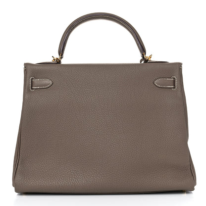 Hermes Togo Kelly Retourne 32 Etoupe 3 of 33