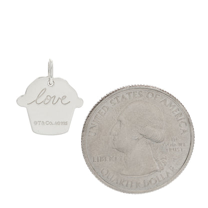 Tiffany Sterling Silver Love Cupcake Charm 2 of 3