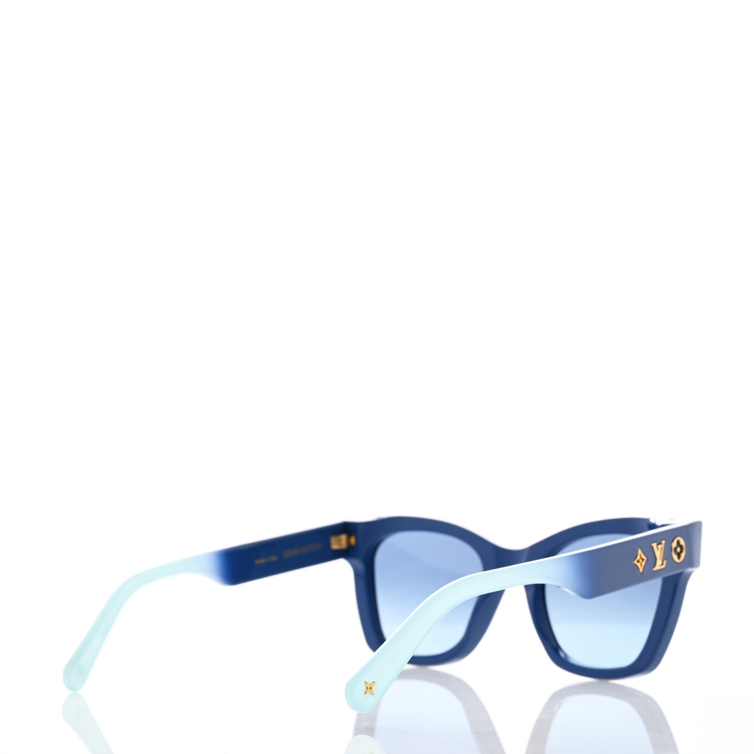 Louis Vuitton Acetate Gradient Blanca Sunglasses Z1465W Blue 4 of 6