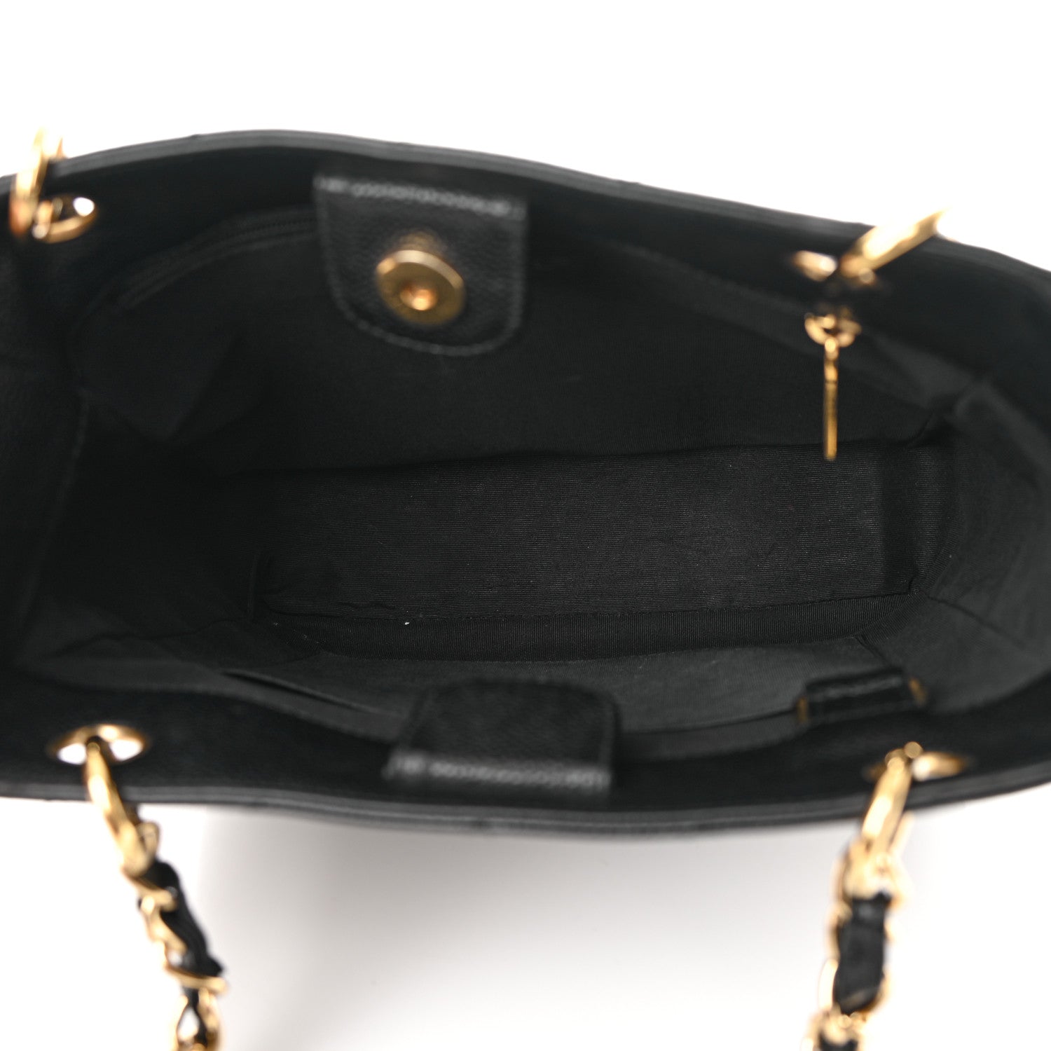 Chanel Caviar Quilted Petit Shopping Tote PST Black 5 of 14