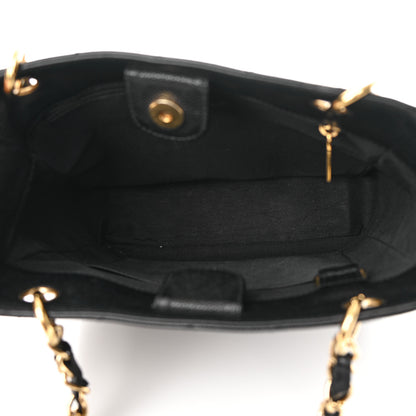 Chanel Caviar Quilted Petit Shopping Tote PST Black 5 of 14
