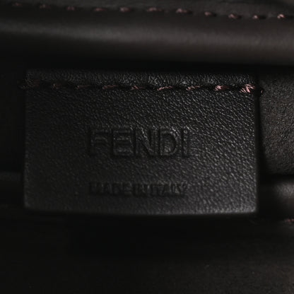 Fendi Fabric Jacquard Vitello Grace FF 1974 Mini Simply Fendi Shoulder Bag Tobacco Moro Ebano 5 of 9