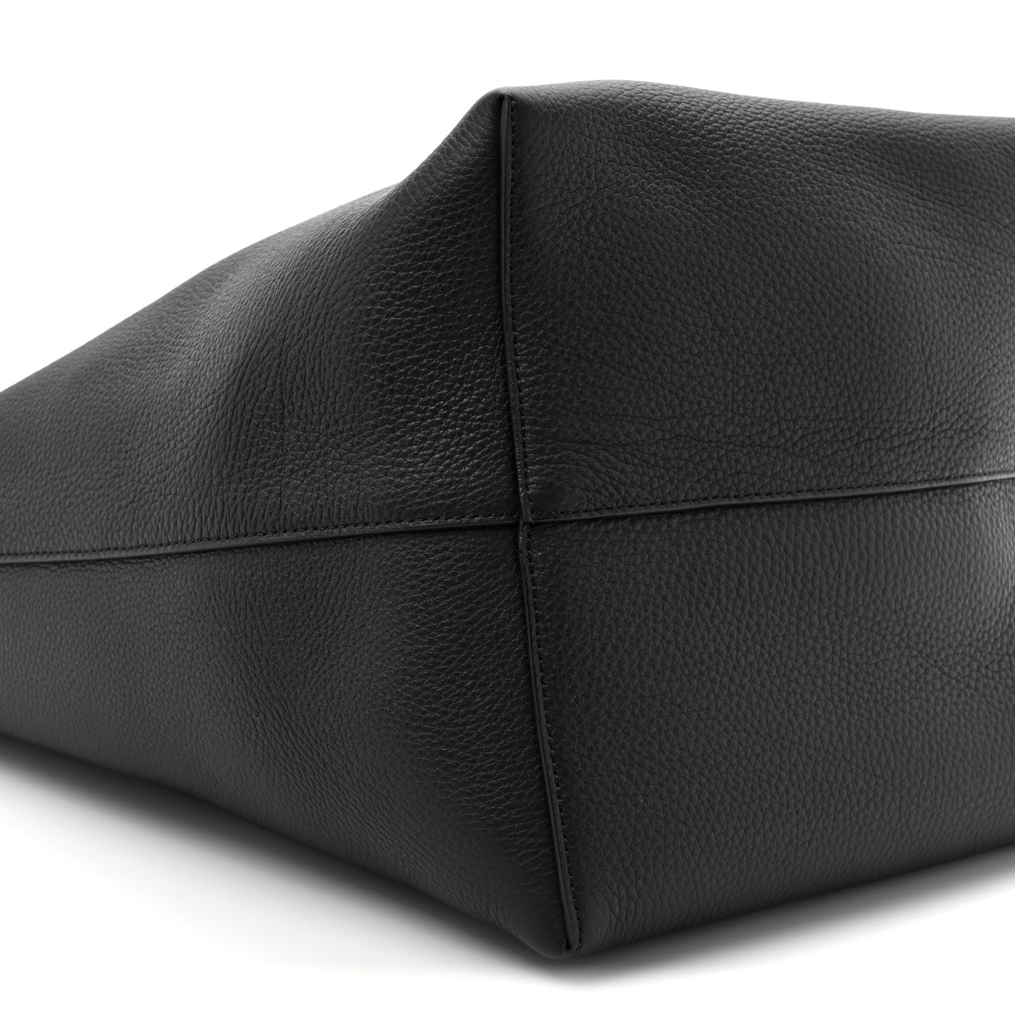 Grained Calfskin Large N/S Park Tote Black