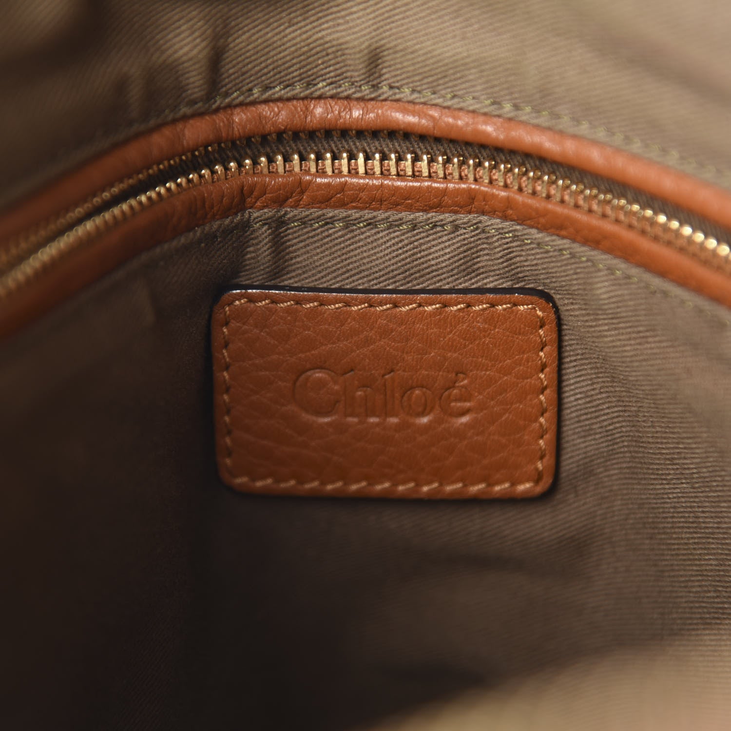 Chloe Calfskin Medium Marcie Satchel Tan 8 of 11