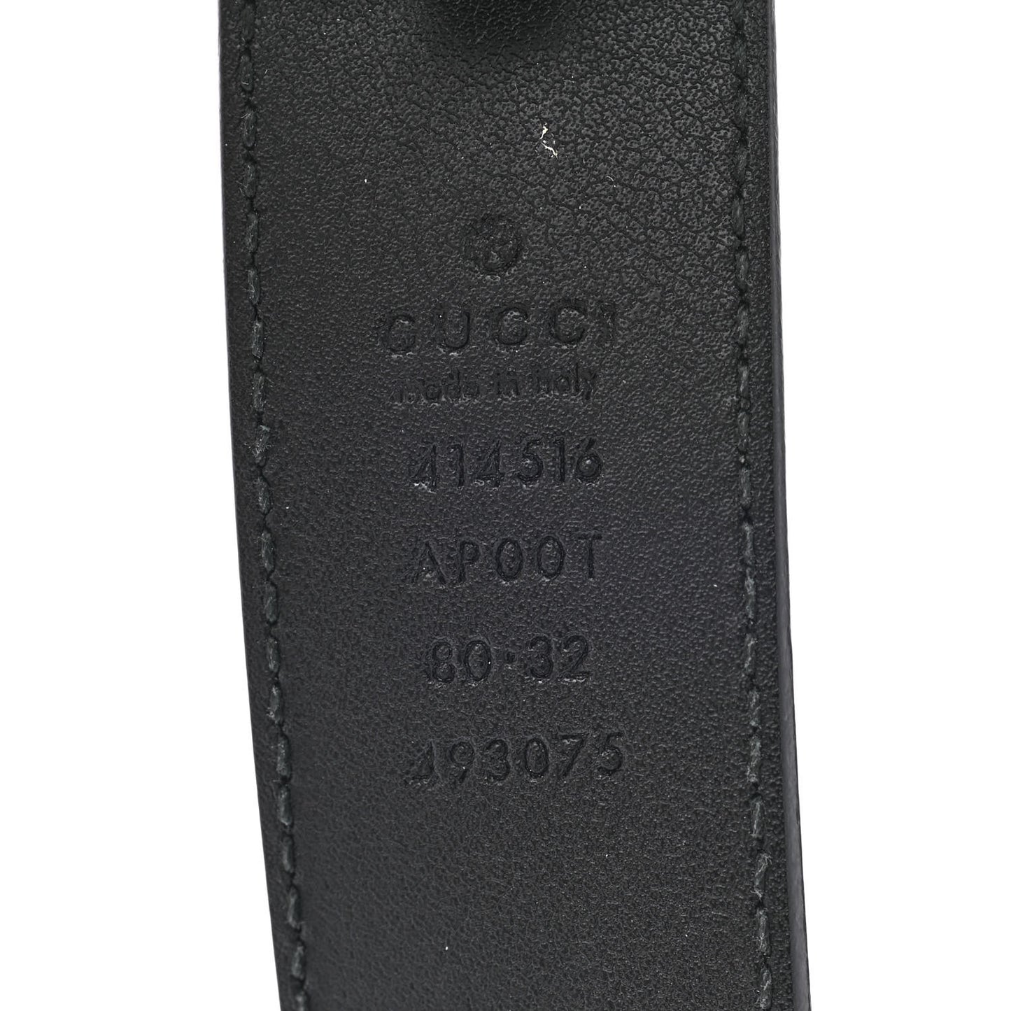 Calfskin Double G 30mm Belt 80 32 Black