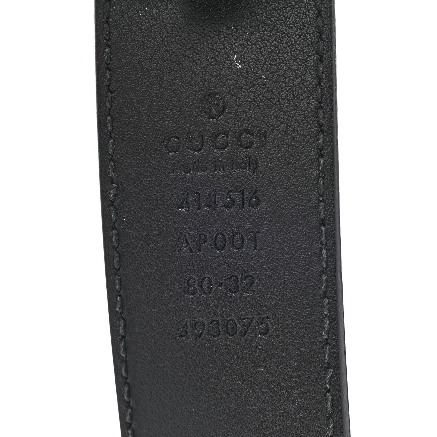 Gucci Calfskin Double G 30mm Belt 80 32 Black 5 of 6