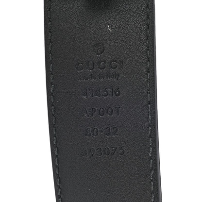 Gucci Calfskin Double G 30mm Belt 80 32 Black 5 of 6