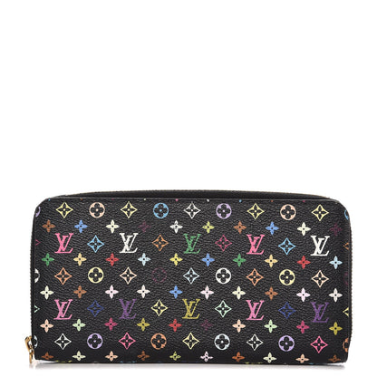 Louis Vuitton Monogram Multicolor Zippy Wallet Black Grenade 1 of 10