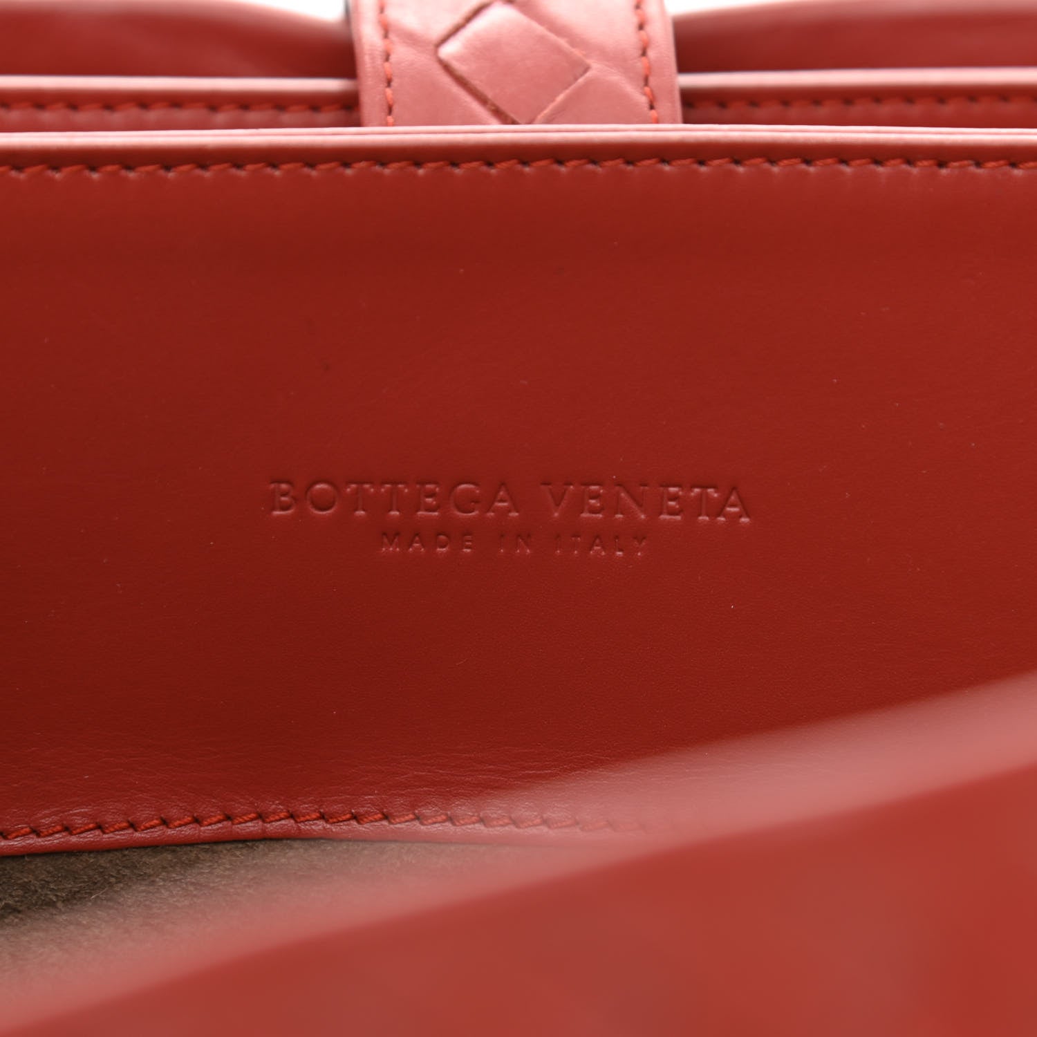 Bottega Veneta Light Calf Intrecciato Medium Roma Dark Red 6 of 10