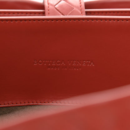 Bottega Veneta Light Calf Intrecciato Medium Roma Dark Red 6 of 10
