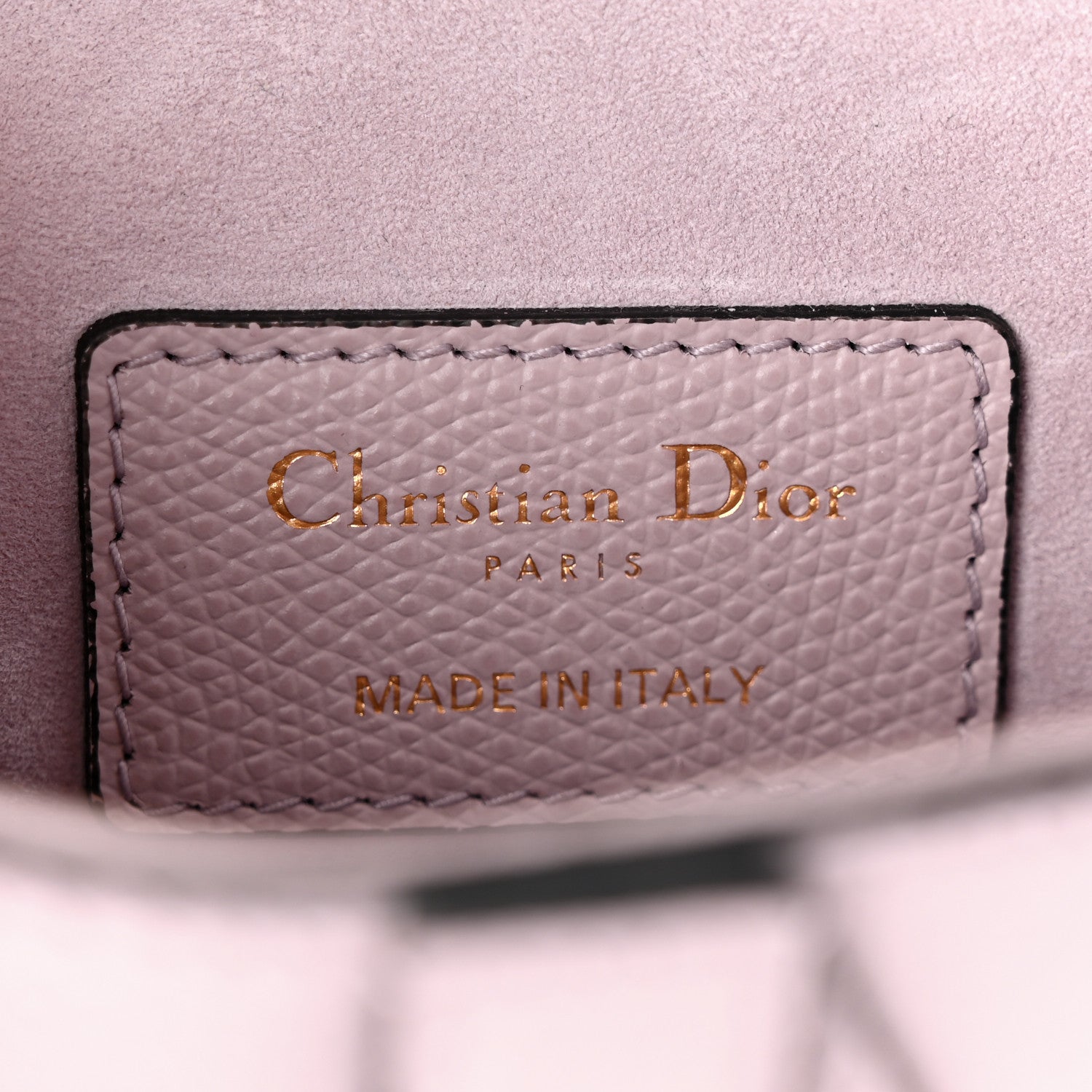 Christian Dior Grained Calfskin Mini Saddle Bag Light Pink 6 of 10