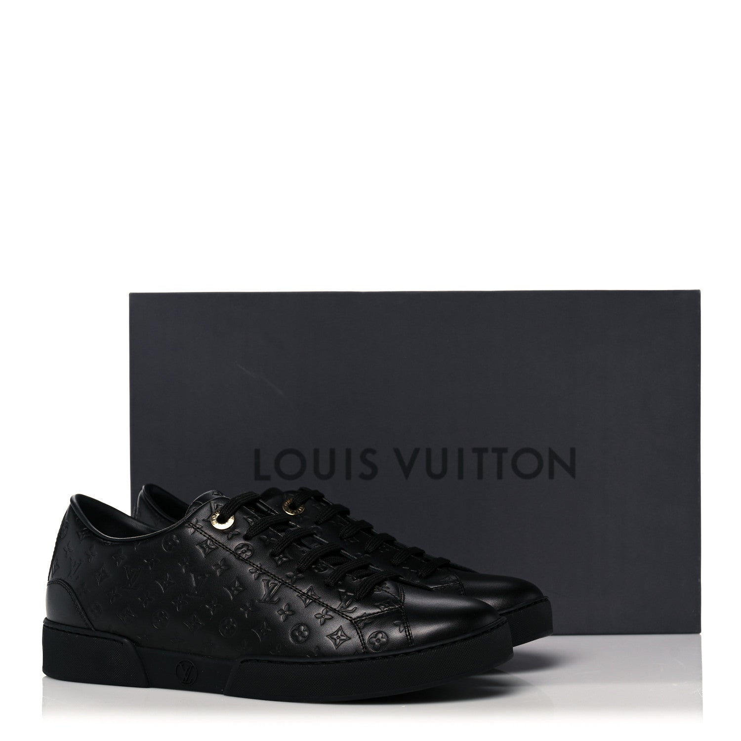 Louis Vuitton Monogram Calfskin Stellar Sneakers 37 Black 8 of 8