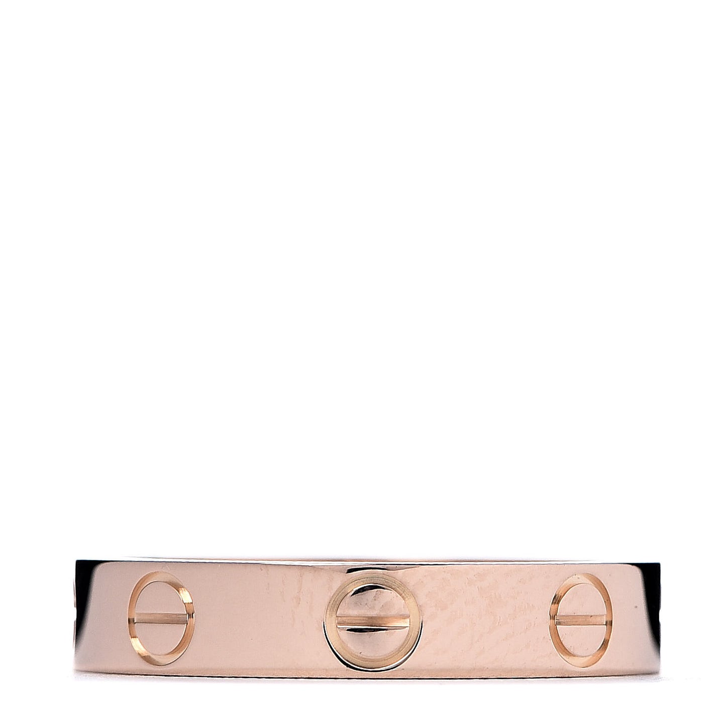 18K Pink Gold 3.5mm LOVE Wedding Band Ring 51 5.75