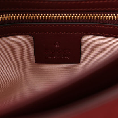 Gucci Suede Medium Arli Flap Shoulder Bag Vintage Bordeaux 6 of 15