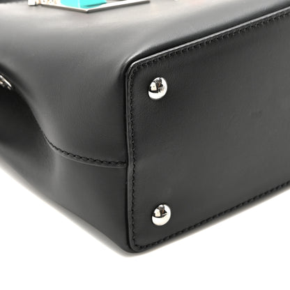 Fendi Vitello Baltico Hypnoteyes Studded Small Dotcom Click Chain Satchel Black 9 of 10