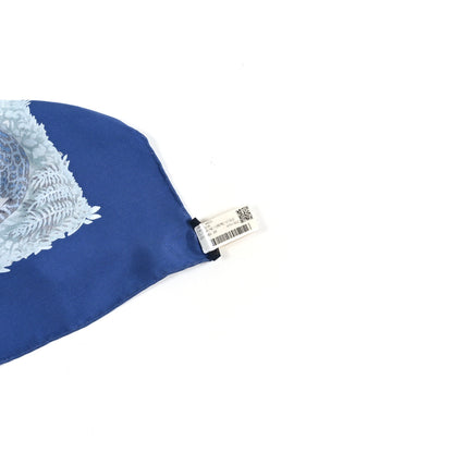 Hermes Silk Wash Equateur 90 Scarf Marine Creme Violet 3 of 5
