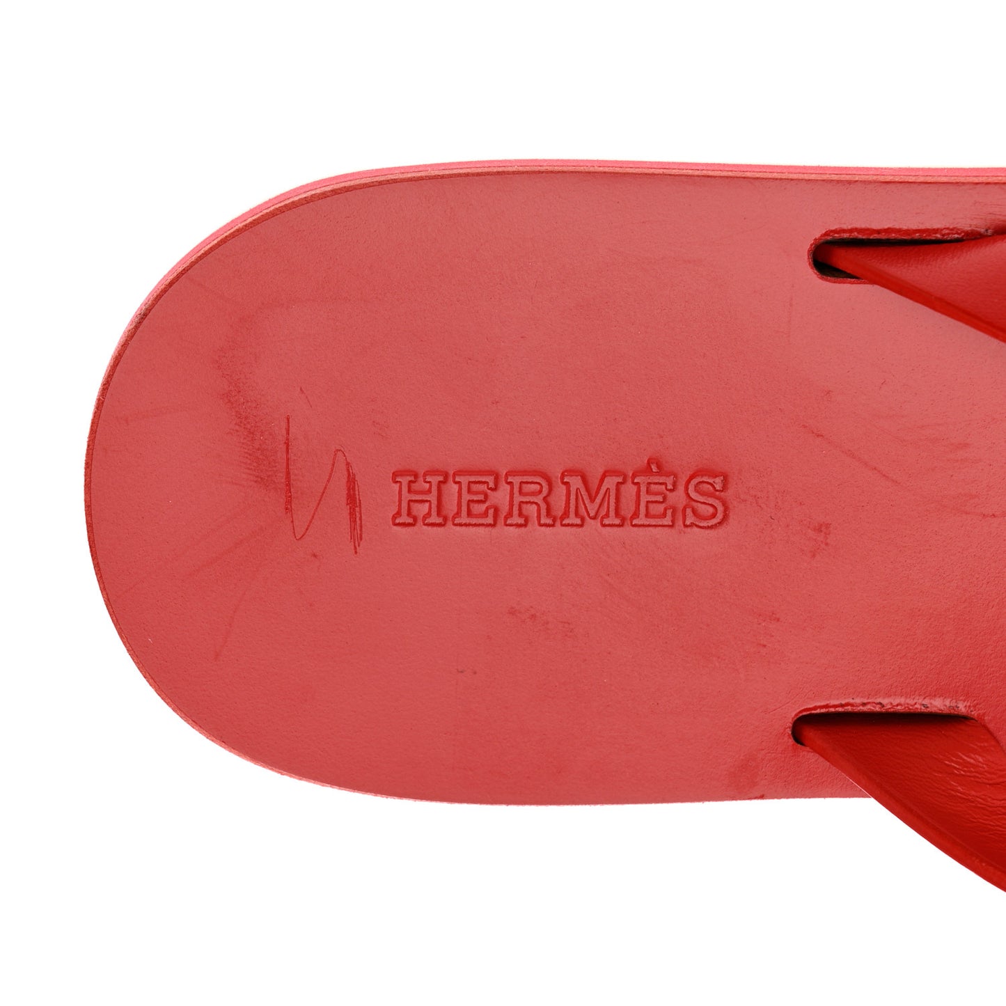 Calfskin Summer Thong Sandals 36 Pavot