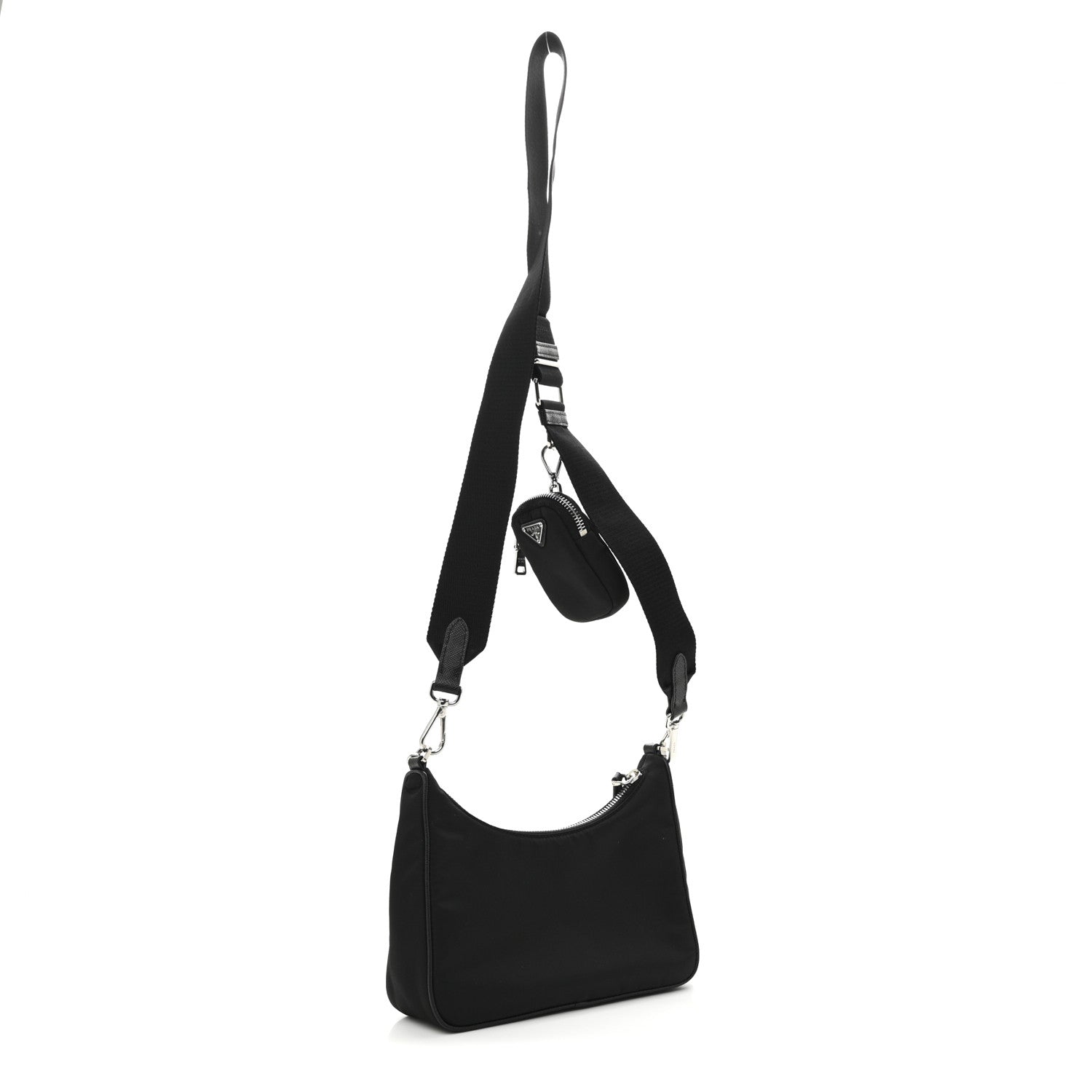 Prada Nylon Re-Edition 2005 Shoulder Bag Black 3 of 9