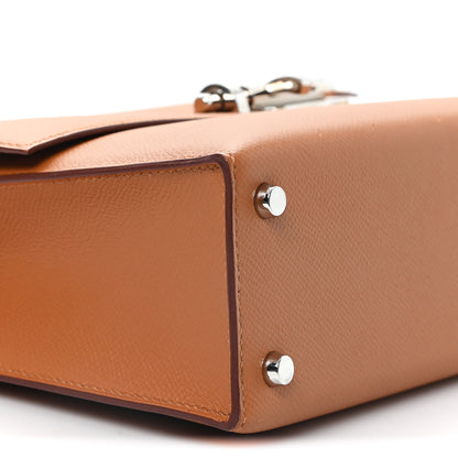 Hermes Epsom Verrou 21 Large Strap Gold Orange Ebene 9 of 10