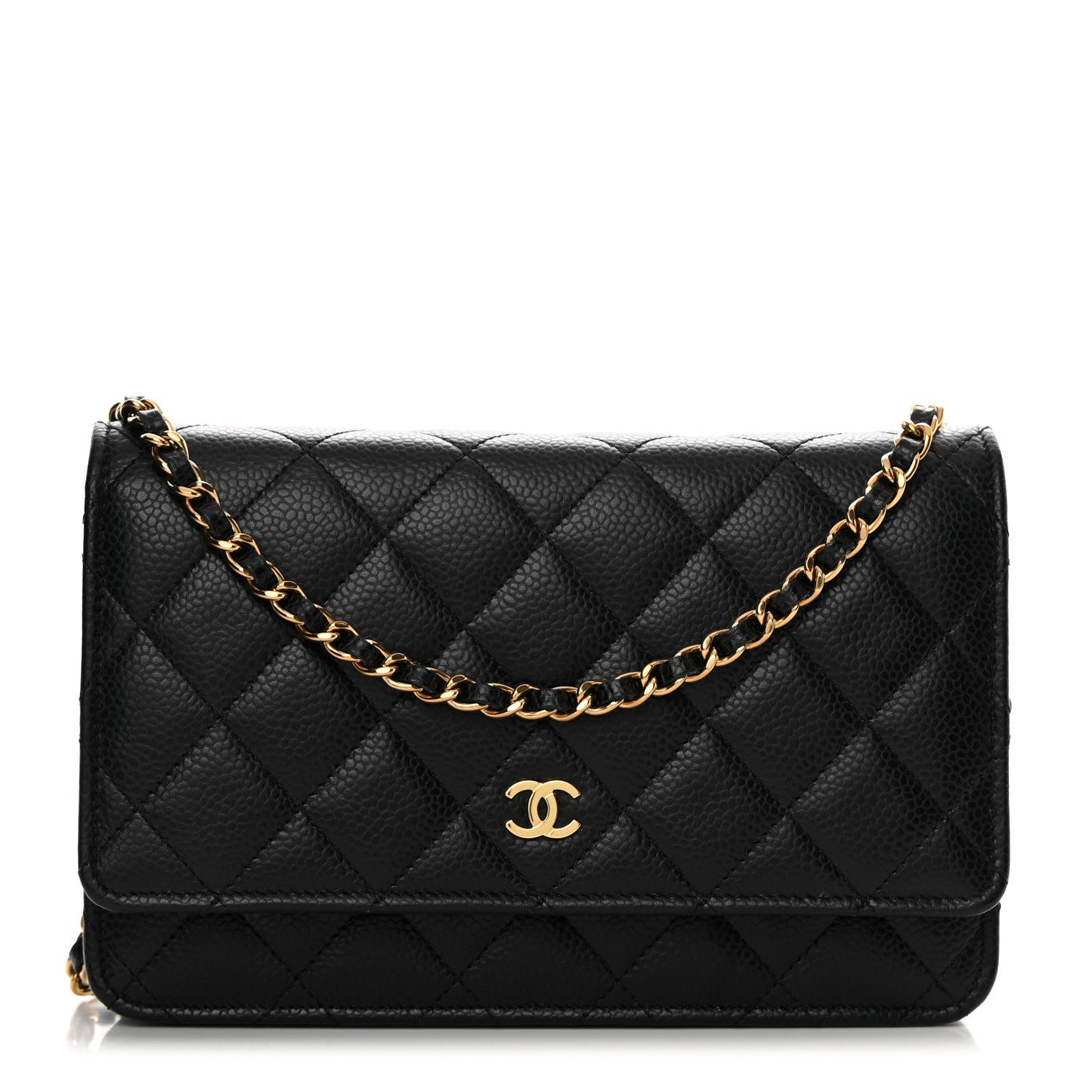 Chanel Caviar Quilted Wallet on Chain WOC Black 1 of 13