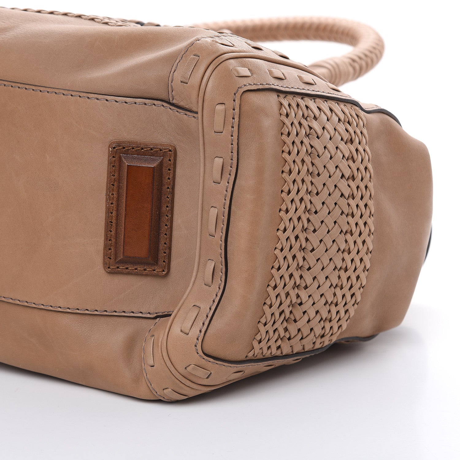 Gucci Calfskin Handmade Large Top Handle Bag Taupe 22 of 24