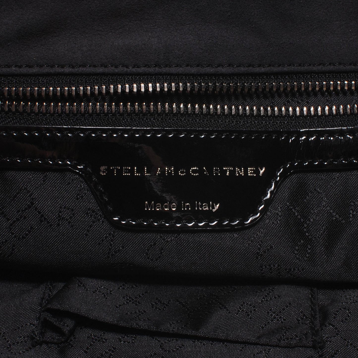 Falabella Studded Faux Suede Shopper Black