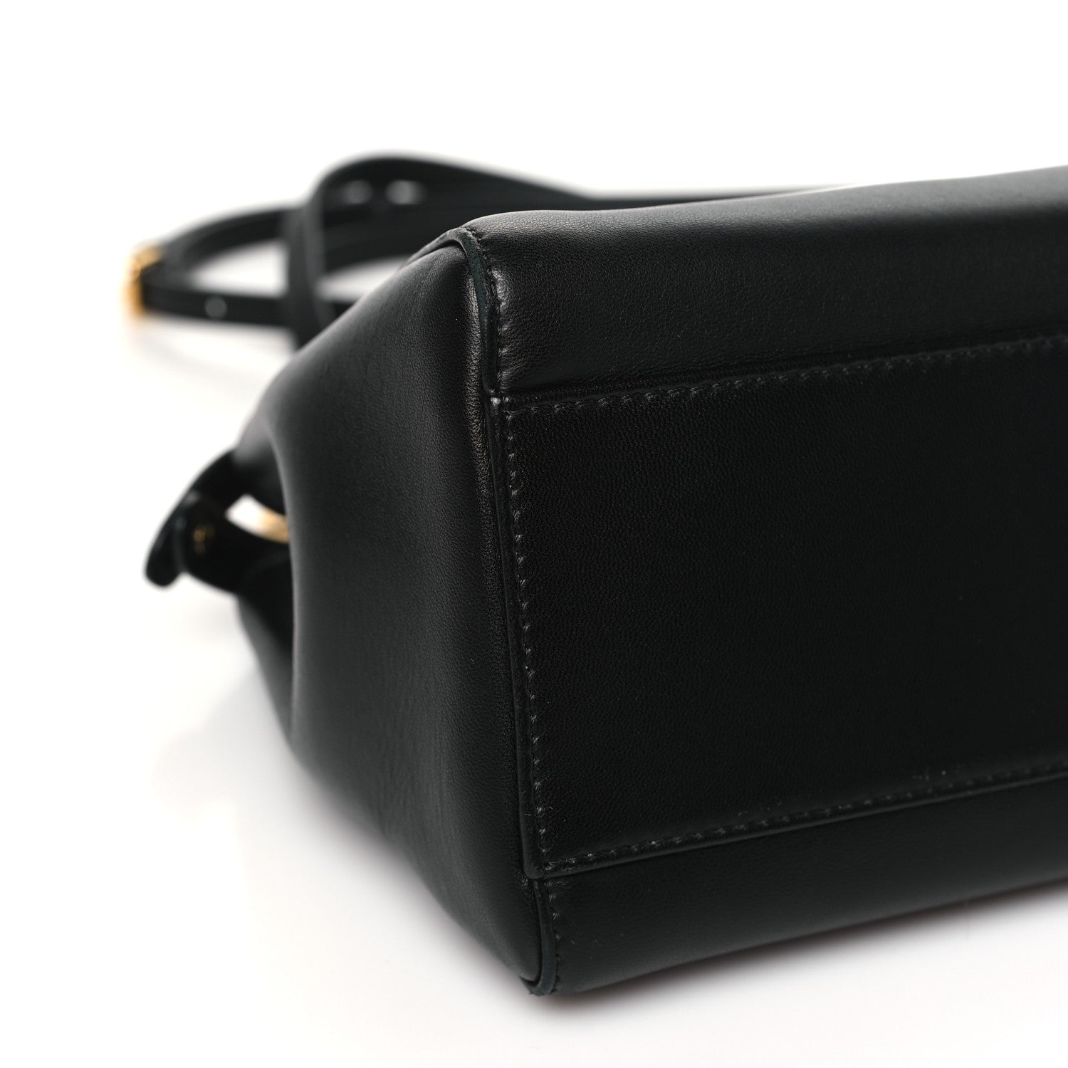 Fendi Nappa Mini Peekaboo Iconic Satchel Black 9 of 10