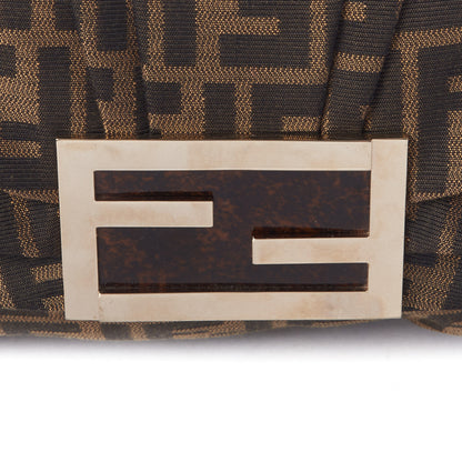 Fendi Zucca Patent Large Mia Shoulder Flap Tobacco 7 of 9