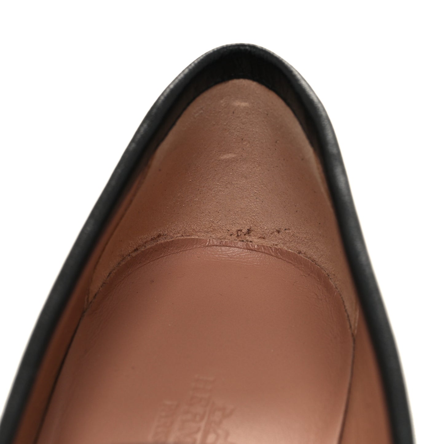 Goatskin Womens Paris Loafers 38.5 Black