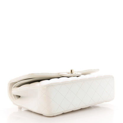 Chanel Iridescent Calfskin Quilted Medium Double Flap White 4 of 12