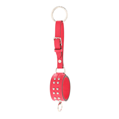 Hermes Epsom Collier de Chien Anneau Key Holder Rose Pourpre 1 of 6