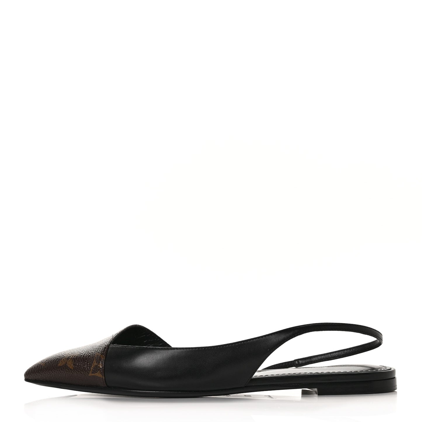 Patent Monogram Cherie Slingback Ballerina Flats 38