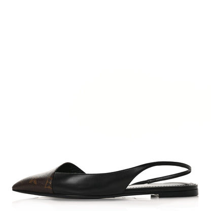 Louis Vuitton Patent Monogram Cherie Slingback Ballerina Flats 38 1 of 8