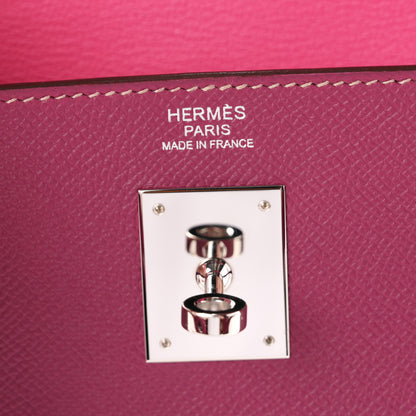 Hermes Epsom Candy Kelly Retourne 32 Tosca Rose Tyrien 5 of 11