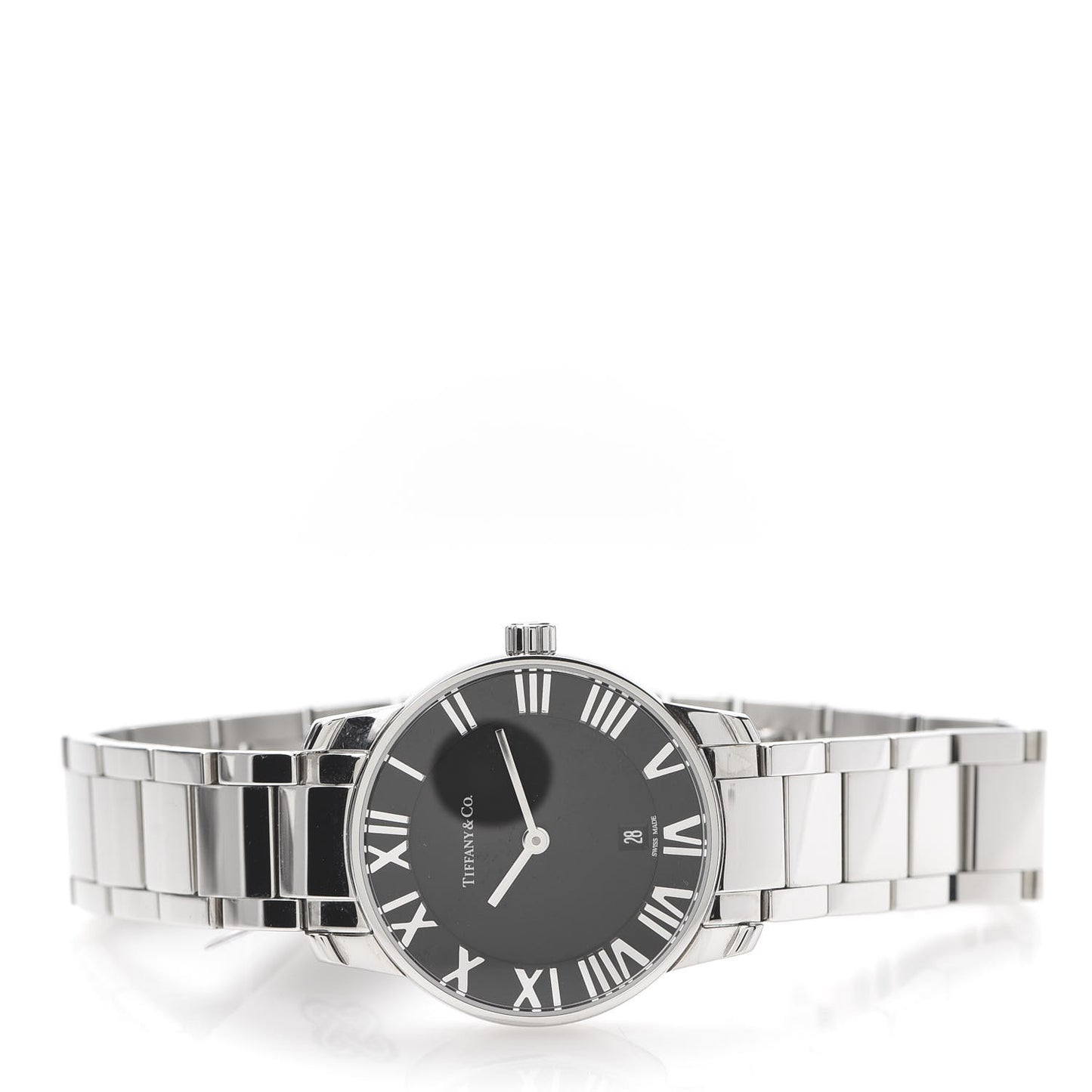Stainless Steel 29mm Atlas 2-Hand Quartz Watch Black