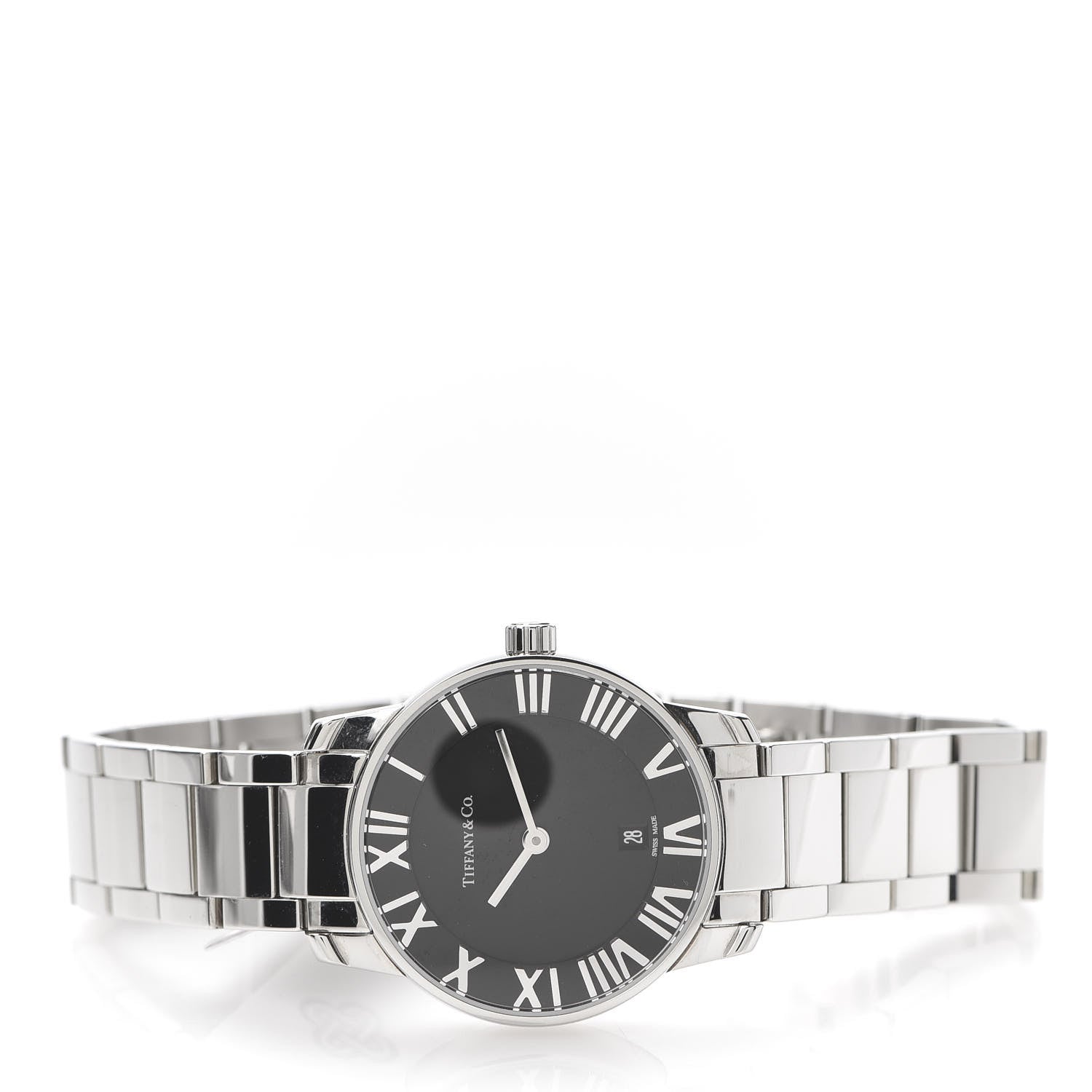 Tiffany Stainless Steel 29mm Atlas 2-Hand Quartz Watch Black 3 of 7