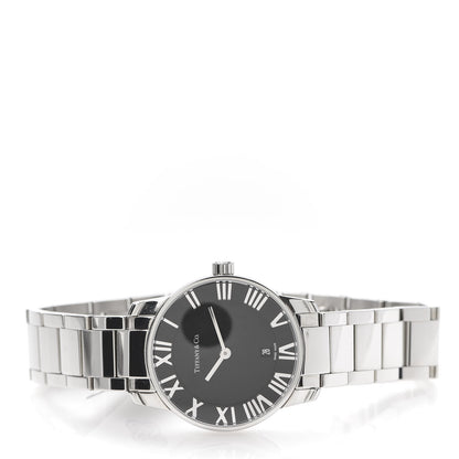 Tiffany Stainless Steel 29mm Atlas 2-Hand Quartz Watch Black 3 of 7