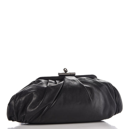 Chanel Lambskin Monte Carlo Clutch Black 3 of 8