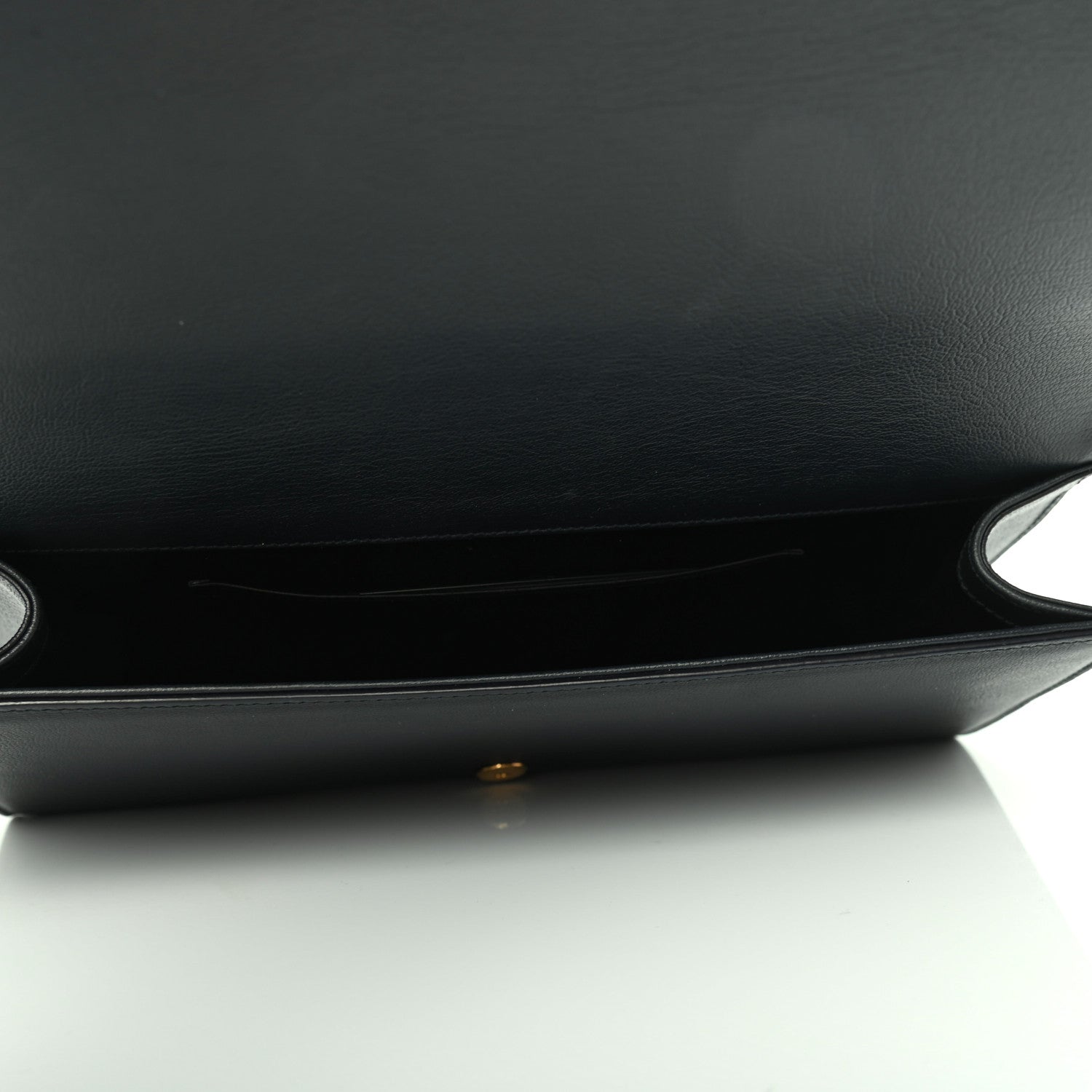 Saint Laurent Calfskin Monogram Large Belle De Jour Clutch Navy 4 of 4