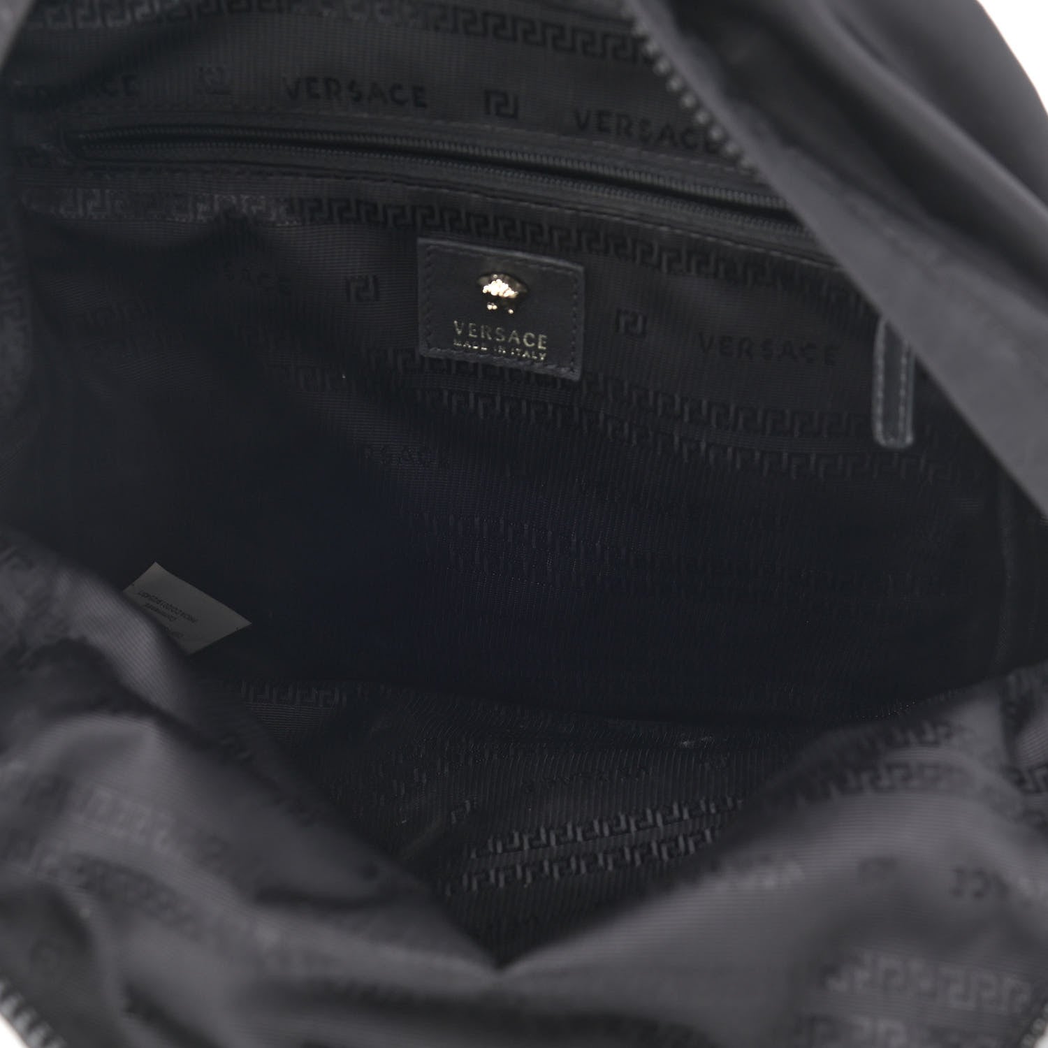 Versace Nylon Goatskin Studded Palazzo Medusa Backpack Black 4 of 11