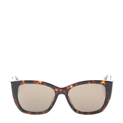 Chanel Acetate 18K White Gold Butterfly Sunglasses 5429 Dark Tortoise 2 of 8